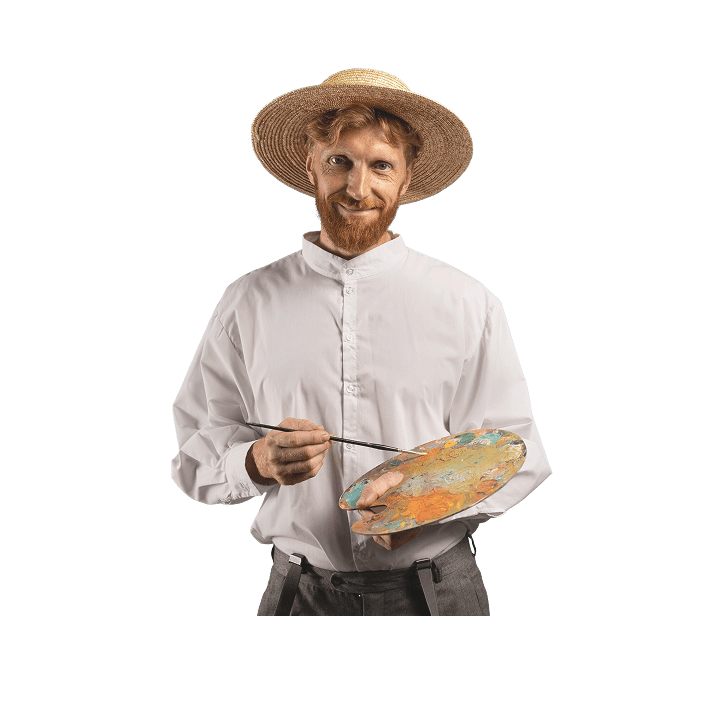 Chef holding utensils