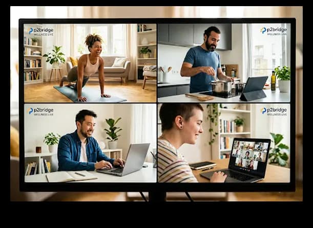 Live classes on monitor