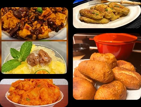 Cook-along sessions collage