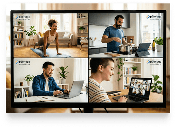 Live classes on monitor