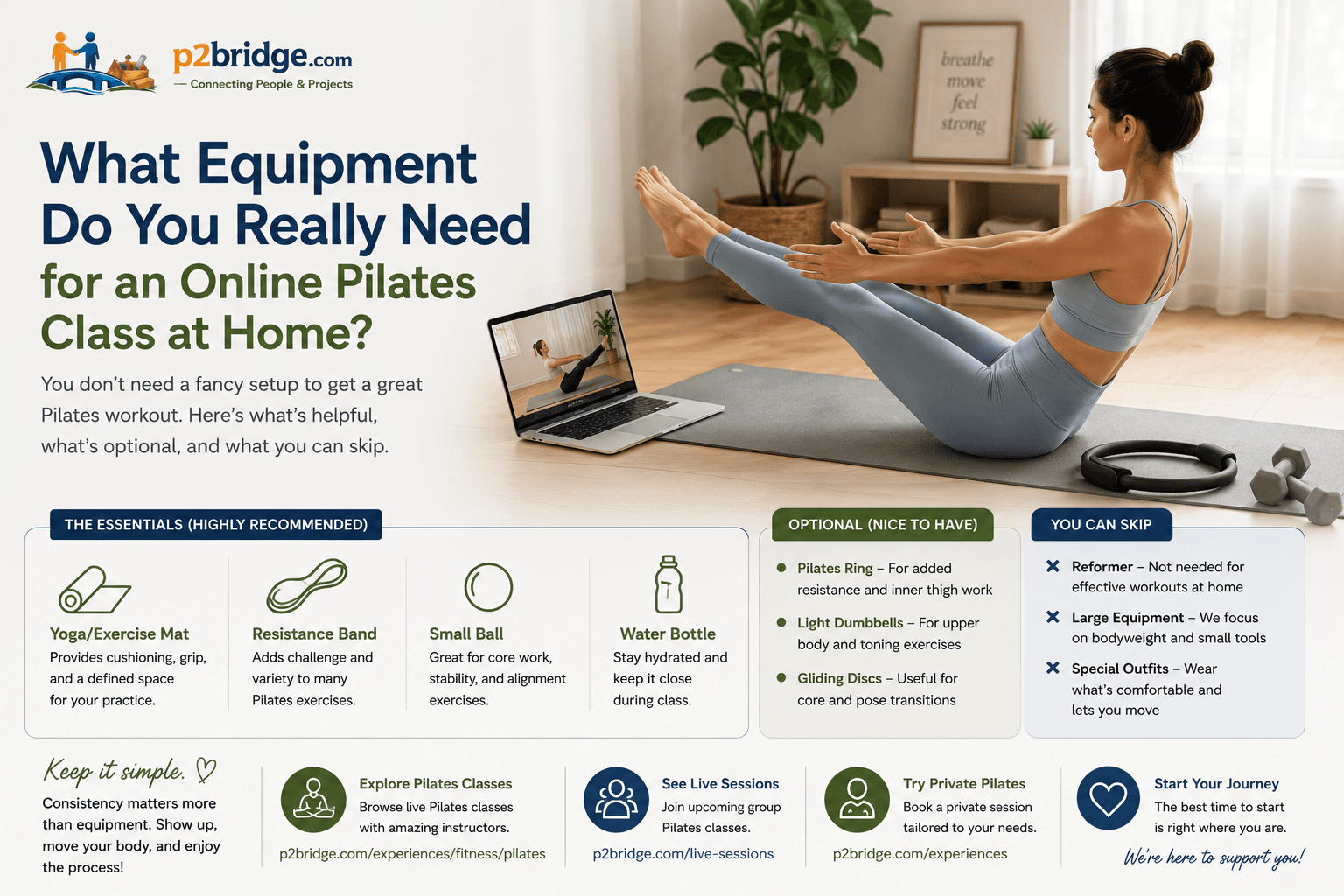 What Equipment Do You Really Need for an Online Pilates Class at Home?