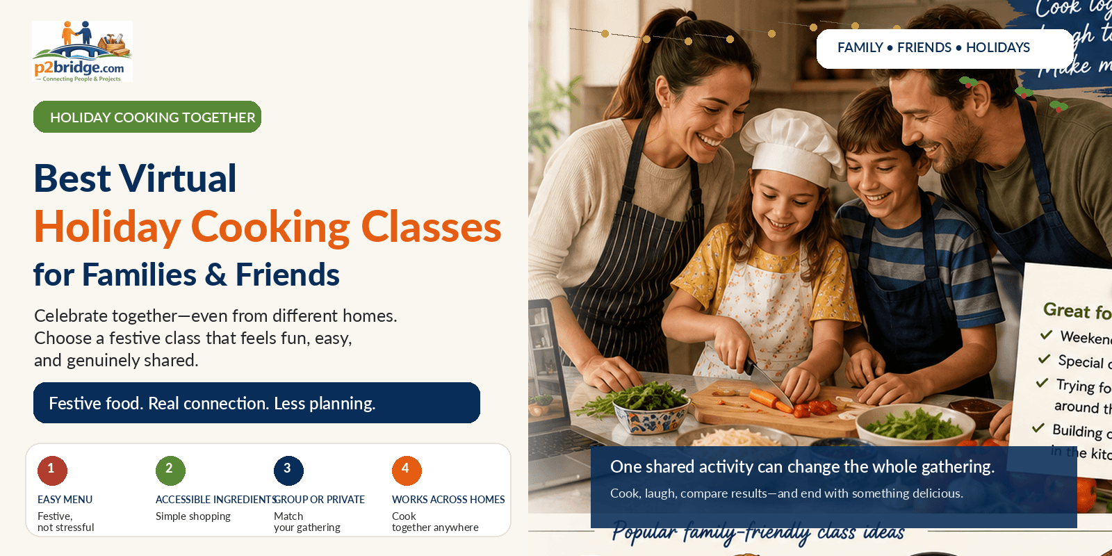 Best Virtual Holiday Cooking Classes for Families and Friends