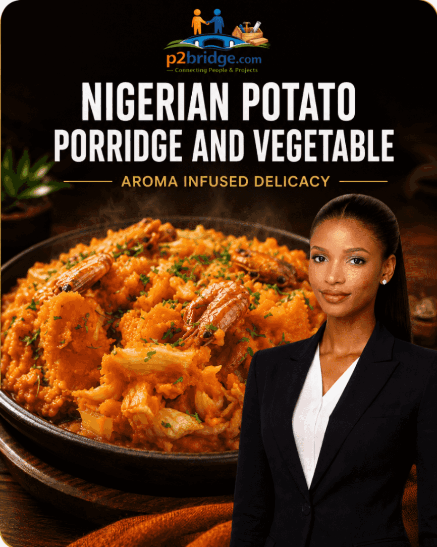 Potato porridge vegetable and Gizdodo background