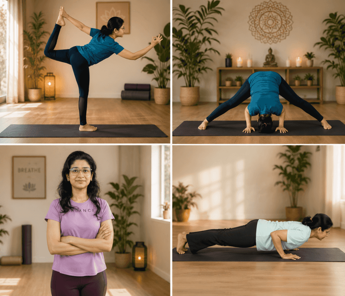 Yoga For Back strength background