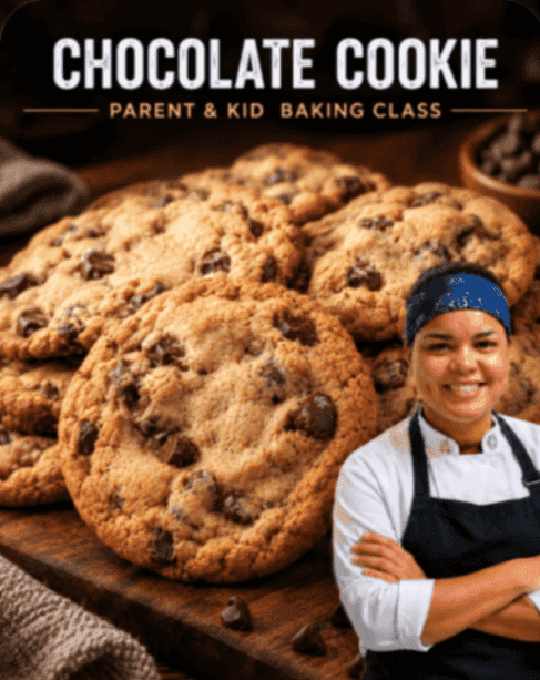 Family Baking: Chocolate Cookies background