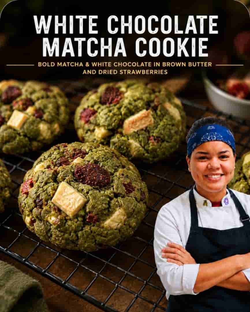 White Chocolate Matcha Cookie background