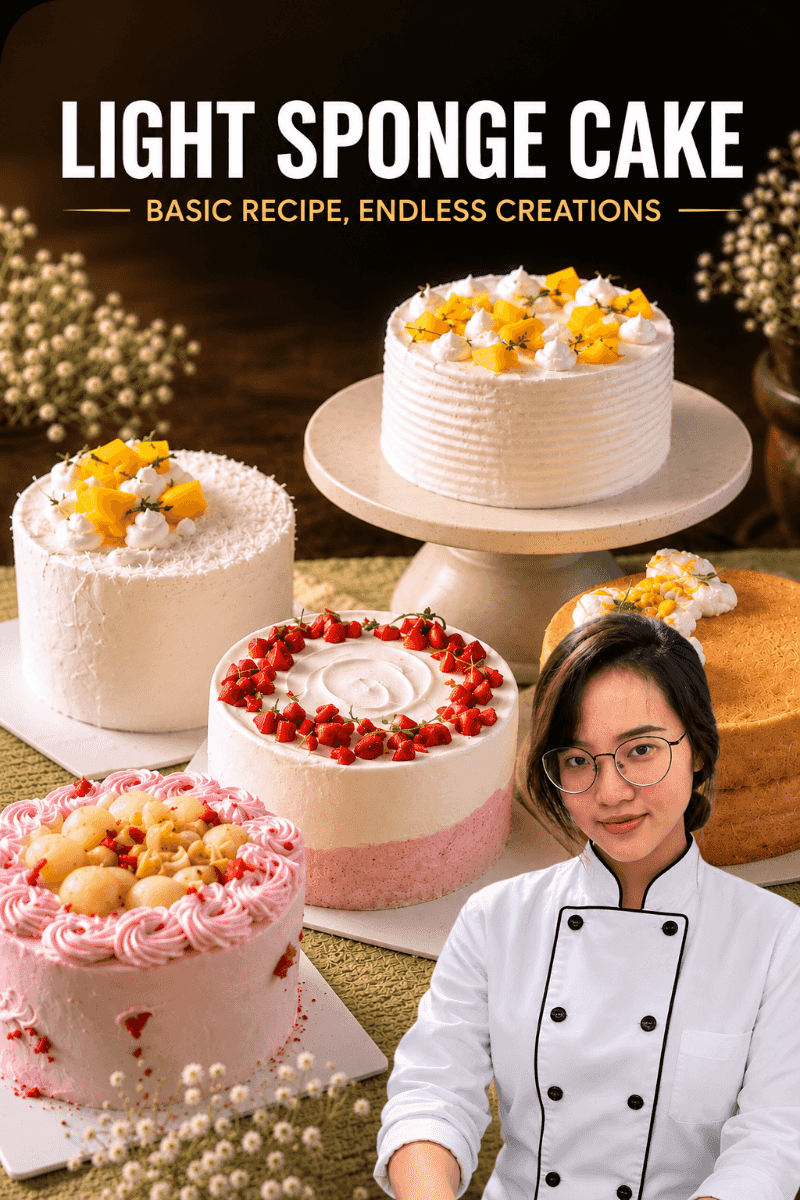 Basic Sponge Cake background
