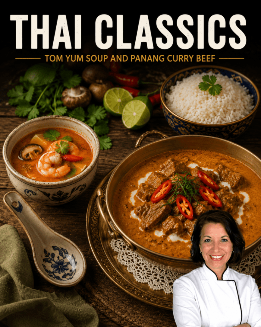 Thai Classics: Tom Yum & Panang Curry Beef
