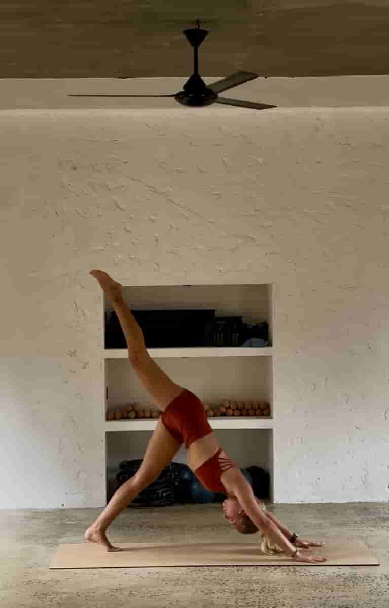 Release daily stress and unwind your mind - yoga flow background